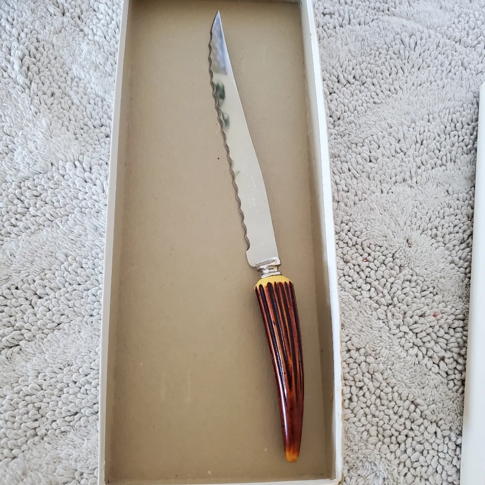 VTG 60's REGENT SHEFFIELD Stag Horn Carving 13